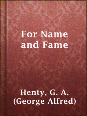 cover image of For Name and Fame